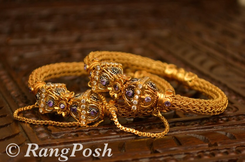 Bronze gold bangles clearance