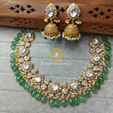 Rattan necklace set