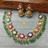 Rattan necklace set