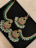 Mornee earrings and tikka set.