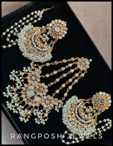 Heer earrings & Abroosh jhoomar