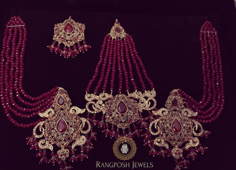 Husn-e-Ara earrings jhoomar set