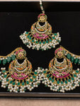 Mornee earrings and tikka set.