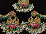 Mornee earrings and tikka set.