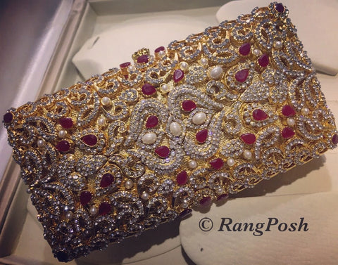 Gold plated clutch