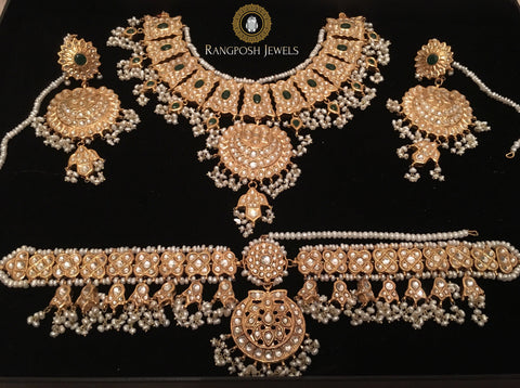 Thappa kundan bridal set